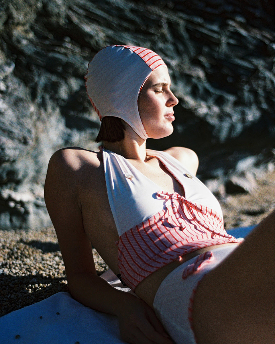 Swim bonnet - RED