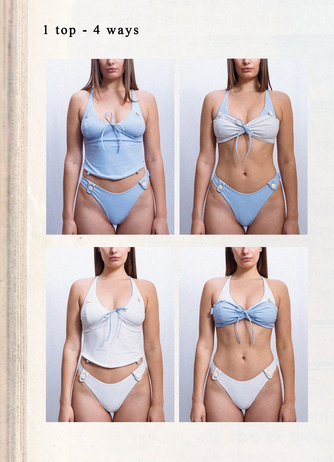 Tankini top - Baby Blue