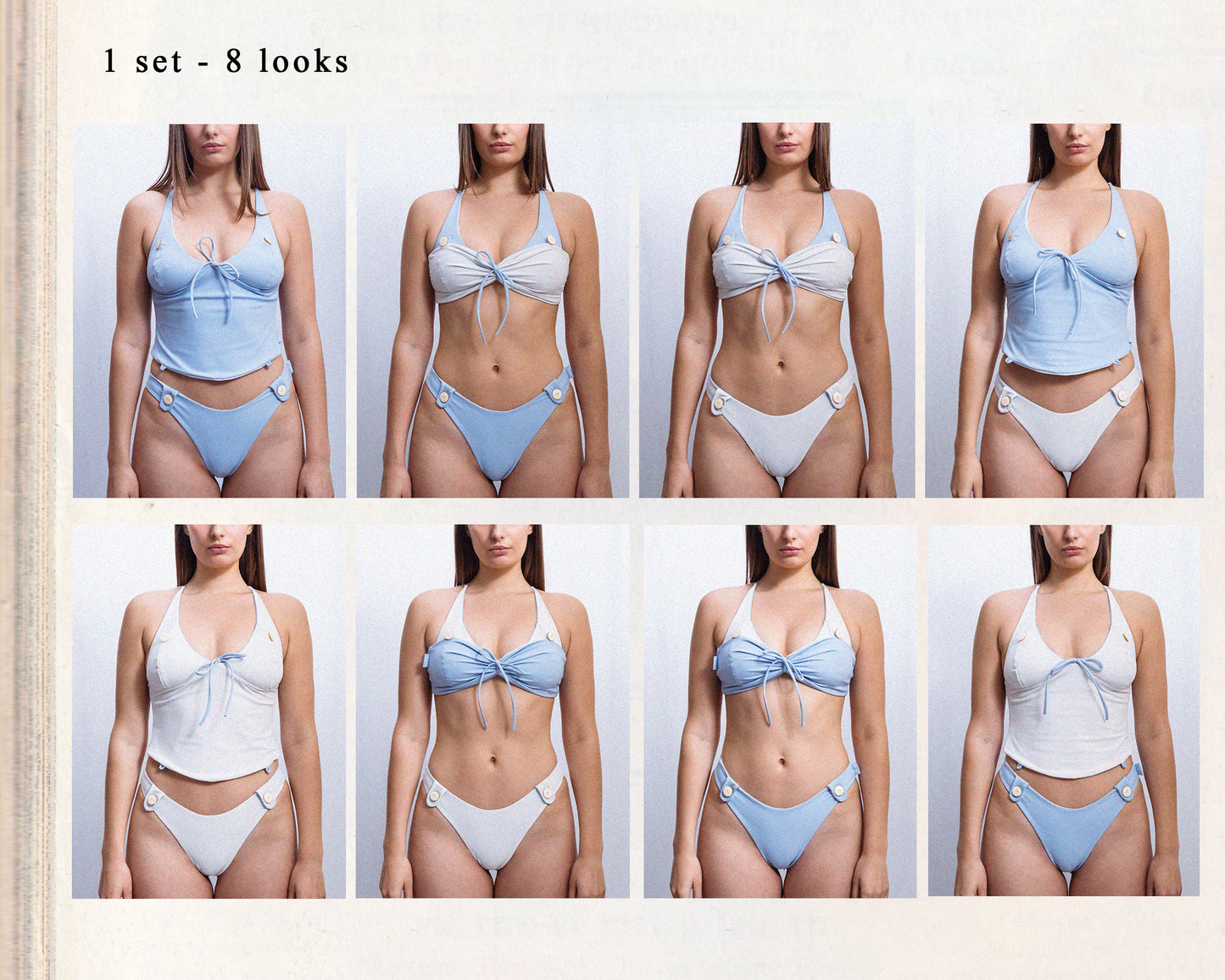 Azurin swim set - Baby Blue