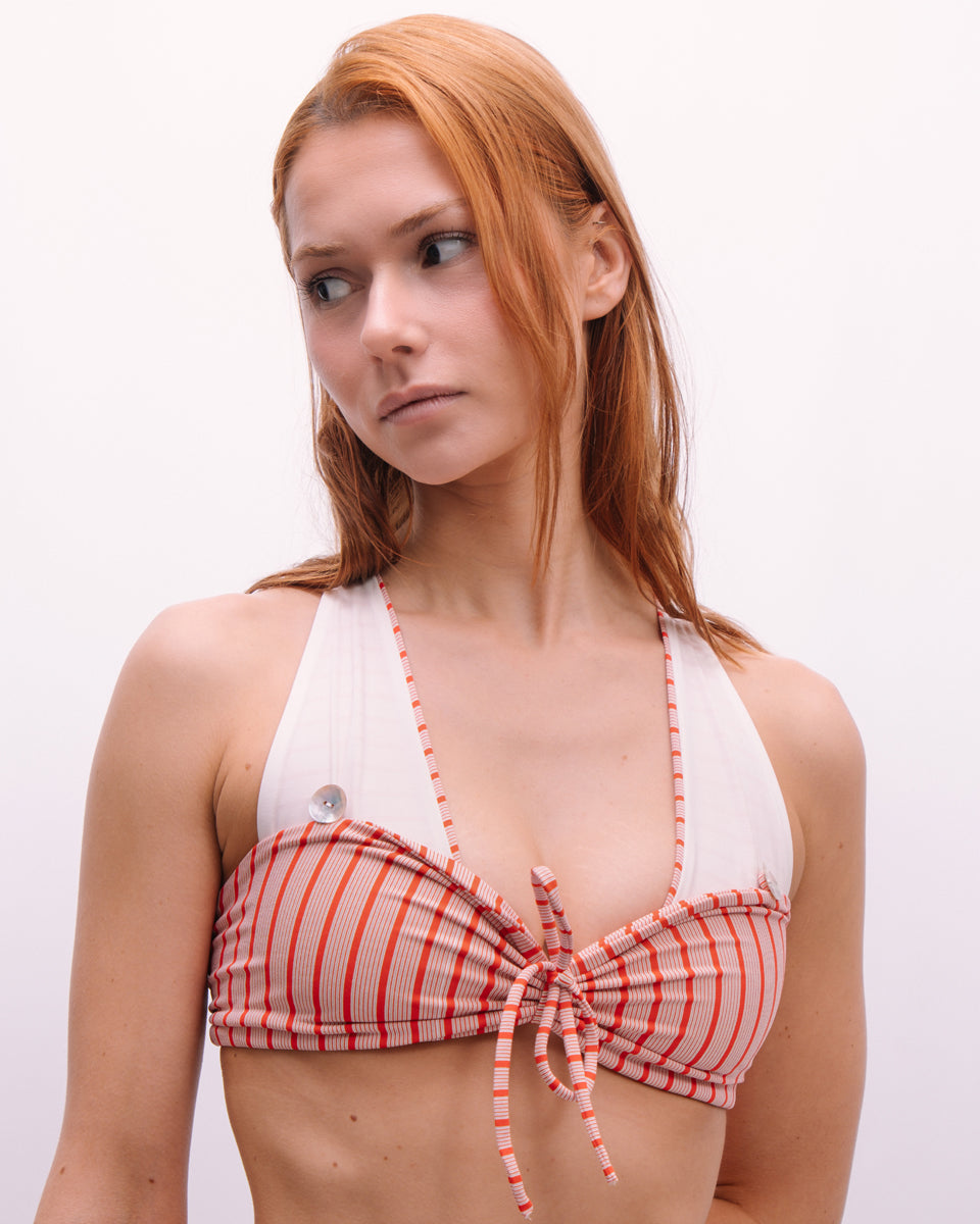 Tankini top - Red & White