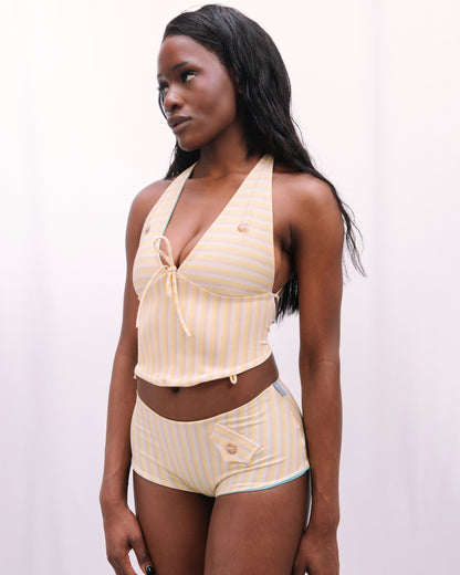 Shorty set - Yellow & Turquoise