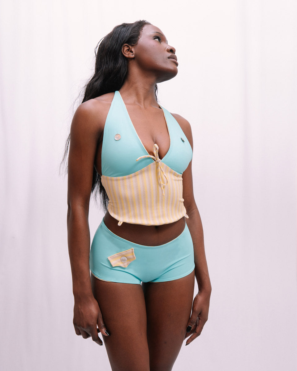 Tankini top - YELLOW