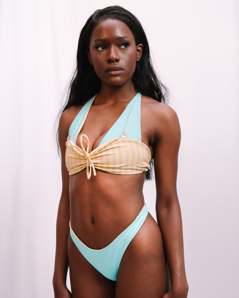 Tanga set - Yellow & Turquoise