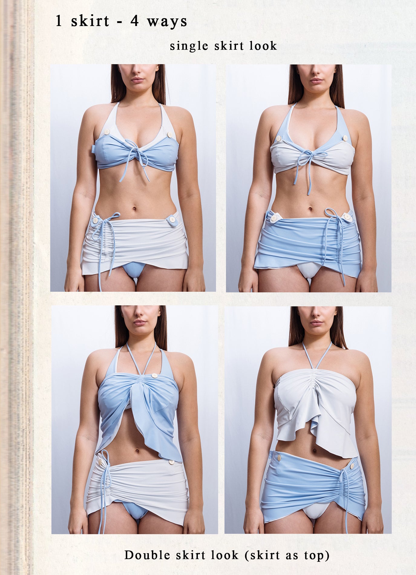 Ruffle skirt - Baby Blue
