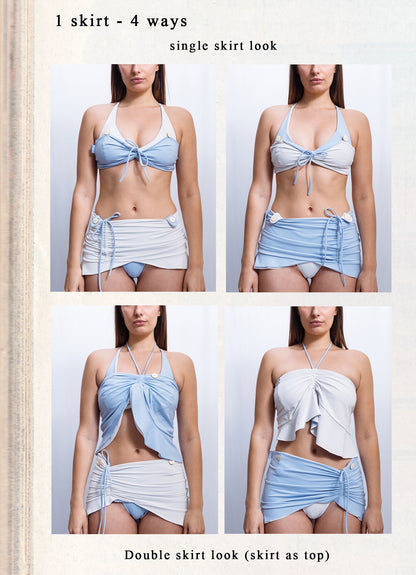 Ruffle skirt - Baby Blue