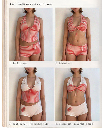 Tankini top - Red & White