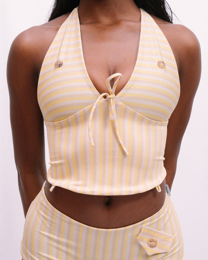 Tankini top - YELLOW