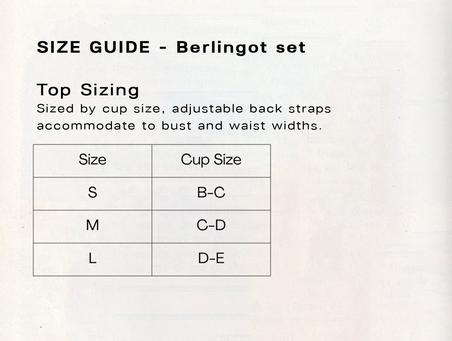Berlingot Tankini Top